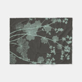 ミント&木炭自然勉強I フリースブランケット (正面(横))