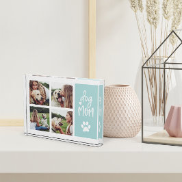 ミント |犬のママPawprint Collageフォトブロック フォトブロック