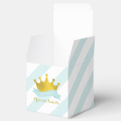 ミント&金ゴールドプリンセスティアラ誕生日パーティー フェイバーボックス (オープン)