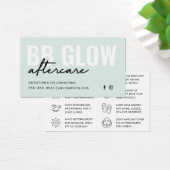 ミントBBグローフェイシャル指示カード (デスク)