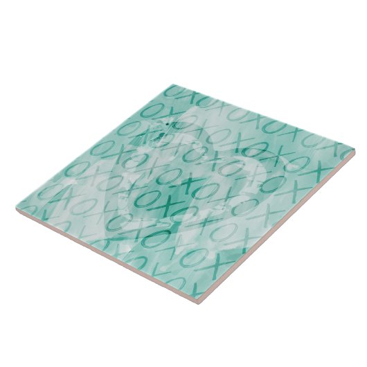 ミントXOXOラブ タイル (側面)