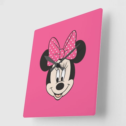 ミンニ時計 スクエア壁時計 (傾斜)