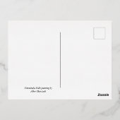 ミンネハハ滝ズバイアルバートビエルシュタット 箔シーズンポストカード (裏面)