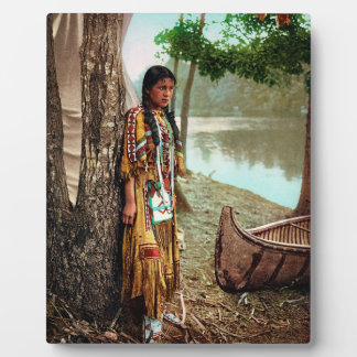 ミンネハハ – 先住民アメリカンヒアワタ1904 フォトプラーク