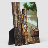 ミンネハハ – 先住民アメリカンヒアワタ1904 フォトプラーク (側面)