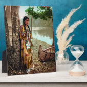 ミンネハハ – 先住民アメリカンヒアワタ1904 フォトプラーク (側面)