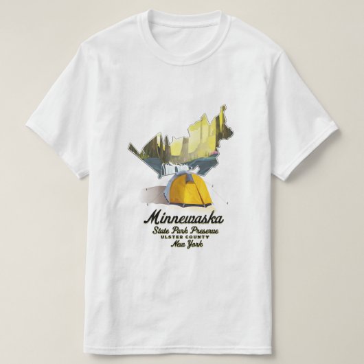 ミンネヴァスカ州パークNew York Travelポスター。 Tシャツ (デザイン正面)