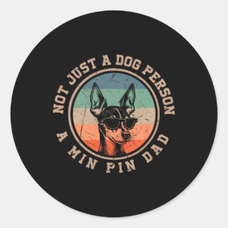 ミンピンパパおもしろいベルナルドッグパパファーザーズデイメンズ ラウンドシール