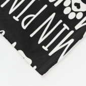 ミンピンママカワイトミニピンシャー犬の足 フリースブランケット (角)