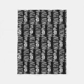 ミンピンママカワイトミニピンシャー犬の足 フリースブランケット (正面)