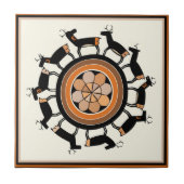 ミンブレス族の狩猟儀礼 タイル (正面)