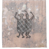 ミンブレス陶器デザイン「ザ結婚の毛布」 シャワーカーテン (正面)