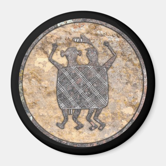 ミンブレス陶器デザイン「ザ結婚の毛布」 マグネット (正面)