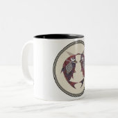 ミンブレス陶芸デザイン ツートーンマグカップ (正面左)