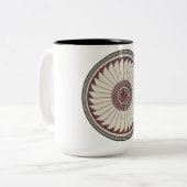 ミンブレス陶芸デザイン ツートーンマグカップ (正面左)