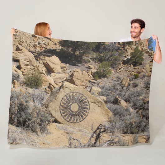 ミンブレス陶芸デザイン フリースブランケット (インサイチュ)