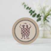 ミンブレス陶芸デザイン 招待状 (スタンド正面)