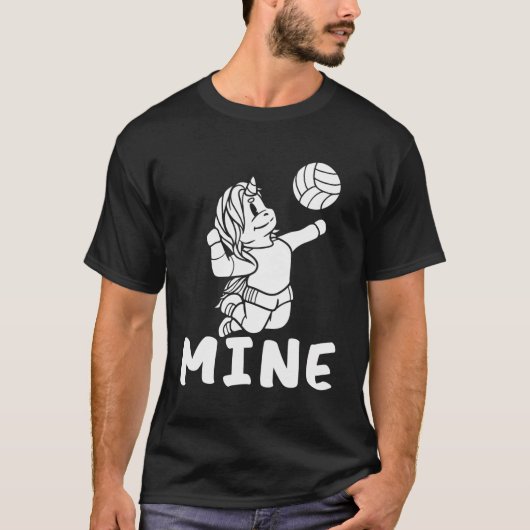 ミンボールビーチ – バレーボールUnicorn Tシャツ (正面)