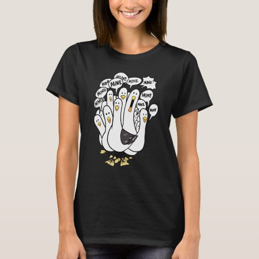 ミンマイニングマインシーガルバードビーチチキン Tシャツ (正面)