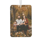 ミンマモダンリスト家族の写真 カーエアーフレッシュナー (裏面)