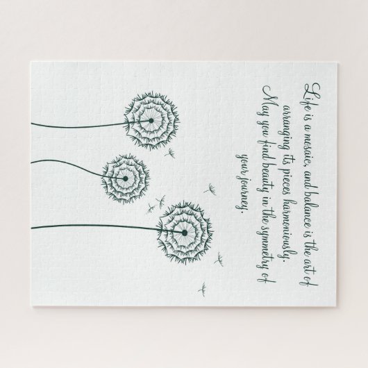 ミンマリストのミント白タンデロンやる気を起こさせる引用文 ジグソーパズル (横)