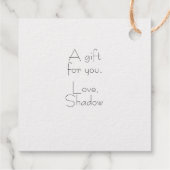 ミンマリストコンテンポラリー、タイガープリント金ゴールド フェイバータグ (裏面)