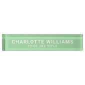ミンモダントグリーンオフィス従業員 デスクネームプレート (正面)