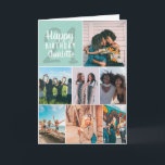 ミンモダントグリーン写真コラージュグリッド21誕生日 カード<br><div class="desc">クールミント·グリーンモダン·フォト·グリッド21の誕生日に、友人の8人に写真·コラージュ·お気に入りのフォント·タイポグラフィを追加します。内部にメッセージを追加します。</div>