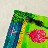 ミンリングフラミンゴスフロリダガールビーチタオル ビーチタオル (インサイチュ)