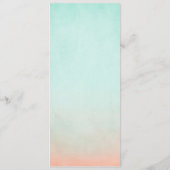 ミン素朴ト·アンド·ピーチ·ボヘミ結婚アンのメニュー メニュー (裏面)