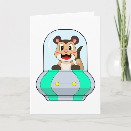 ミーアキャットと潜水艦 カード (正面)