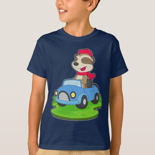 ミーアキャットカー Tシャツ (正面)