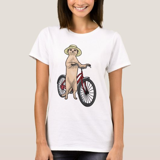 ミーアキャット自転車 Tシャツ (正面)