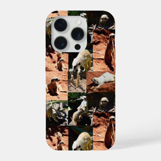 ミーアキャット コレクション フォトコラージュ, iPhoneケース (裏面)
