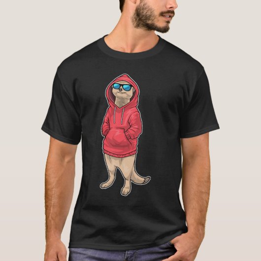 ミーアキャット 冬 サングラス Tシャツ (正面)