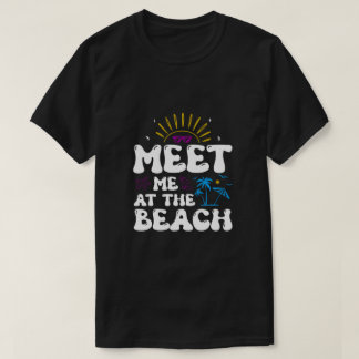 ミーアットザビーチレトロGroovy夏休み Tシャツ