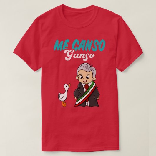 ミーカンソガンソベビーアムロキュートロペズオブラドールMeico Tシャツ (デザイン正面)