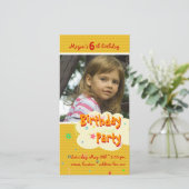 ミーガンのすごい誕生日パーティフォト招待状 (スタンド正面)