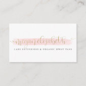 ミーガンエリザベスのフェイクな金ゴールドホイル 名刺 (正面)