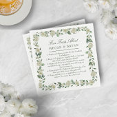 ミーガンエレガントな結婚式披露宴おもしろいファクトカクテル スタンダードカクテルナプキン