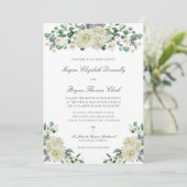 ミーガングエレガントリーナリーカトリック結婚式招待状 招待状 (スタンド正面)