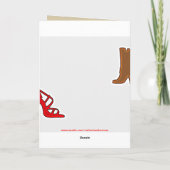 ミーガンシューズハッピーバースデーカード カード (裏面)