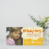 ミーガンズオレンジバースデーパーティフォト招待状 (スタンド正面)