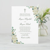 ミーガンホワイトローゼグリーンリークリスチャン結婚ズ 招待状 (スタンド正面)
