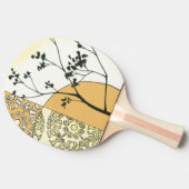 ミーガンMeagher著希薄な木のシルエット 卓球ラケット (横)