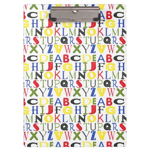 ミーガンMeagher著明るく着色された手紙 クリップボード (正面)