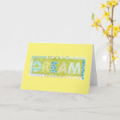 ミーガンMeagher |の夢による感動的な単語 カード (黄色い花)