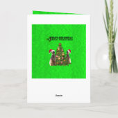 ミーキャッツとのクリスマス カード (裏面)