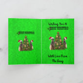 ミーキャッツとのクリスマス カード (内部)