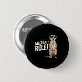 ミーキャット デザイン メンズ レディース キッズ 動物園飼育員 サファリ 缶バッジ (正面&裏面)